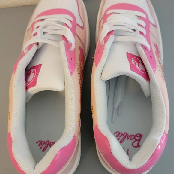 Women's Size 11 By Mattel Pink Barbie Casual Sneakers - Picture 2 of 5